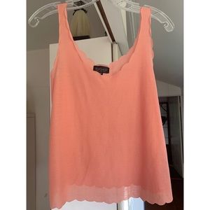 Topshop scalloped top
